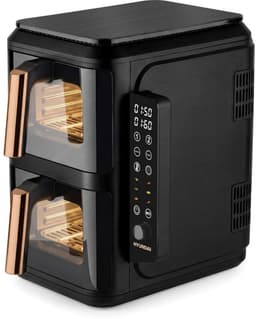 Hyundai Electronics - Dubbele Stack Airfryer - 2×5.2L - 2300W - Digitaal Bedieningspaneel — thumbnail 1