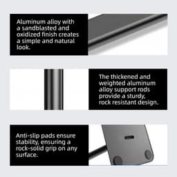 Hoofdtelefoonstandaard met afneembare hoofdtelefoonhouder en antislip basis. — thumbnail 2