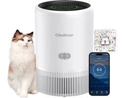 LeeuwenChoice® Slimme Luchtreiniger - Bediening Via App - Hepa Luchtreiniger - Luchtbevochtiger - Woonkamer, Slaapkamer