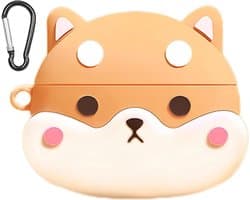 Allecto - Siliconen Beschermhoes - Huawei Freebuds 7i - Cartoon Design - Sleutelhaak - Corgi - Geschikt voor Huawei Freebuds 7i - Cartoon Design