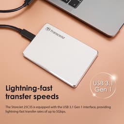 1TB Externe Harde Schijf USB 3.1 Slank Aluminium Ontwerp — thumbnail 4