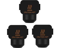 3 Stuks Zwarte Siliconen Beschermhoezen voor 3D Printer A1 Mini