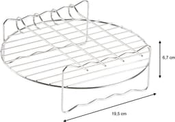 DOMO 168 Accessoires Airfryer – 12-delig – Geschikt voor (X)XL Airfryers (Ø 20,5 cm) – Heteluchtfriteuse Accessoires Set - PFAS-vrije antiaanbaklaag – Vaatwasmachinebestendig — thumbnail 8