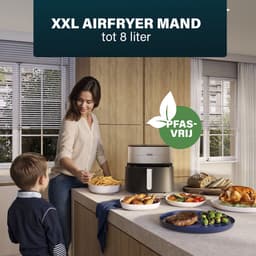 Princess 182280 Digitale Airfryer 8L - Dual heating - Dubbel verwarmingselement - 2000W - PFAS-vrij - XXL Gezinsformaat - Makkelijk schoon te maken — thumbnail 11
