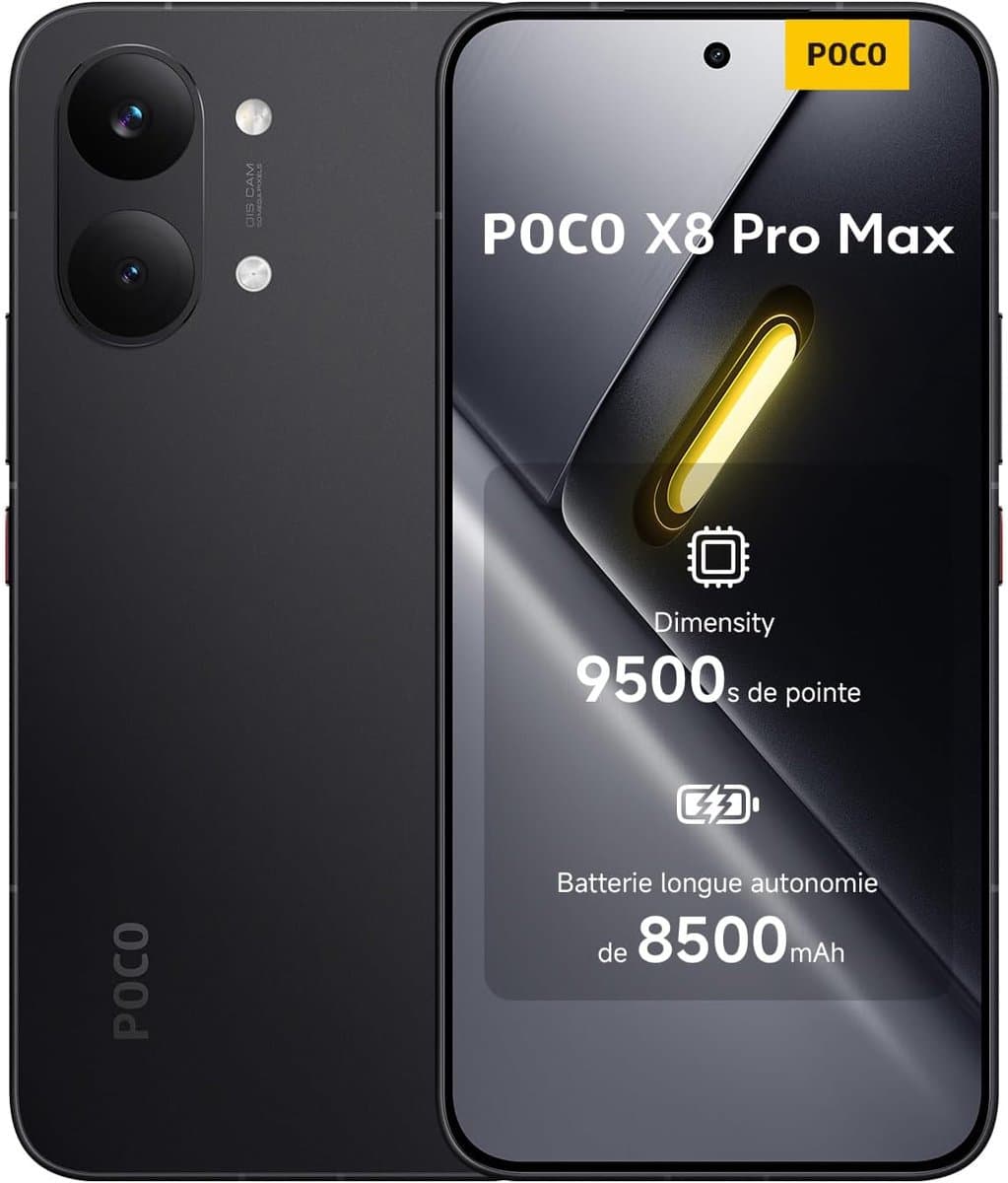 Smartphone-POCO X8 Pro Max-12GB+256GB-Zwart — afbeelding 1