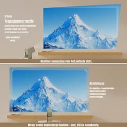 SAVI® Mini beamers - Projector - Mini beamer - Matcha- 32cm x 18cm x 18cm — thumbnail 2