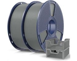 2KG PLA+ 3D Printer Filament Grijs - High Speed en Hoge Taaiheid