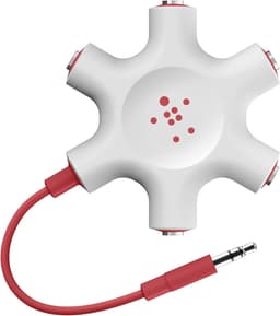 5-Weg Audio Splitter - 3.5 mm Jack Hoofdtelefoon Verdeler Zwart — thumbnail 4