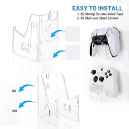 Controller Houder - Stand - Hoofdtelefoon Houder - Hoofdtelefoon Stand - Gaming Controller - Wandmontage - Acryl Game Stand 10 x 8.5 x 5.8 cm — thumbnail 2