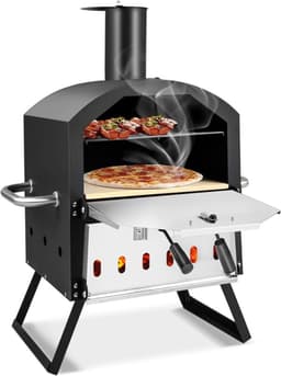 MIRA® Pizza oven Buiten - Pizza oven Buiten - Pizza oven Buiten Gas - Zwart - 31cm x 54cm x 72cm — thumbnail 1