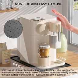 Silicone Mat met Rand - 48 × 30 cm - Zwart - Volledig Automatische Pad - Werkblad Bescherming - Silicone Mat voor Air Fryer - Set van 2 — thumbnail 5