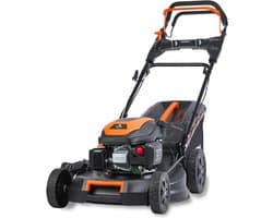 Benzine Grasmaaier 4 pk 2,9 kW - 51 cm Maaibreedte - 7-traps Hoogteverstelling 25-75 mm - 4-takt - 60L Grasvanger - Mulchfunctie - Zij-uitworp - Flexibele Aandrijving