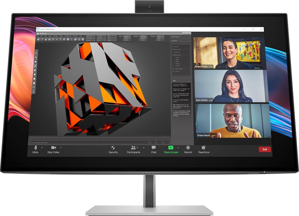 HP Series 7 Pro Serie 7 Pro 27 inch 4K Conferencing Monitor - 727pm — afbeelding 1