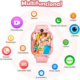 Blackview Z20 Smartwatch - 4G Kids Smartwatch - GPS WIFI Videogesprek SOS - IP67 Waterdichte - Monitor Tracker Locatie Telefoon Horloge - Roze — thumbnail 4