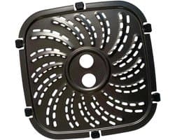Bakplaat van koolstofvezel voor airfryer - met clips - vaatwasmachinebestendig - inclusief 6 clips