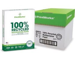 Multifunctioneel Printerpapier 80g/m wit 2400 Vellen - 6 Pakken Gerecycled