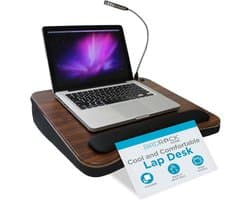 Draagbaar Laptop Bureau met Traagschuim Ondersteuning en Ingebouwde Leeslamp