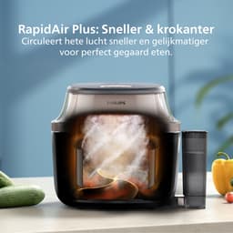 Philips Airfryer Single Basket 5000-serie met Stoomfunctie – NA541/00 – SteamClean - SteamFry – 7,2L – Tot 6 personen — thumbnail 4