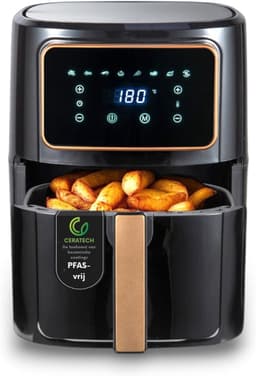 Zyrex® Airfryer XXL - Mini-oven - Heteluchtfriteuse - 12L - 12 Programma's- Zwart- 36cm x 40cm x 36cm — thumbnail 1