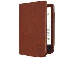 Luxe Hoesje Geschikt voor Pocketbook Touch HD 3 Hoes Cover Cognac Bruin