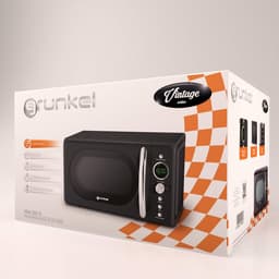 Magnetron met 20 liter capaciteit in vintage design - 700 W - digitale bediening met 5 kookstanden en ontdooifunctie — thumbnail 2