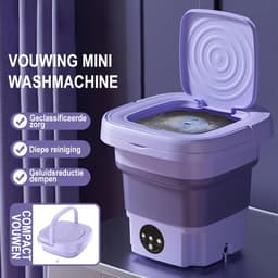 EAFC Mini-wasmachine - Camping-wasmachine - Draagbare mini-wasmachine - Studenten Wasmachine - paars — thumbnail 3