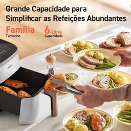 Grote Heteluchtfriteuse 6L Wit - Sneller en Energiezuiniger Frituren — thumbnail 3