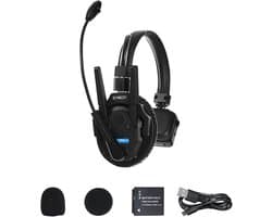 Draadloze Full Duplex Intercom Headset 500m Bereik Lange Batterijduur