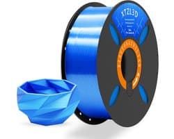 3D Print Materiaal - Gloeidraad Filament - 3D Printer Pen - Maatnauwkeurigheid +/- 002 - 1.75mm 1KG - Blauw Zijde