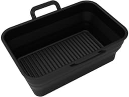 Opvouwbare vierkante Airfryer siliconen kom, 2-pack — thumbnail 8