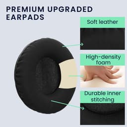 kwmobile 2x oorkussens geschikt voor Sennheiser Urbanite XL - Earpads voor koptelefoon in zwart — thumbnail 5