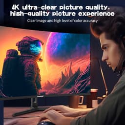 34-inch Curved Monitor – Ultrawide Scherm – Gaming Monitor – PC Monitor – UWQHD Display – 3440x1440 Resolutie – 120Hz Verversingssnelheid – 165Hz Reactietijd — thumbnail 2