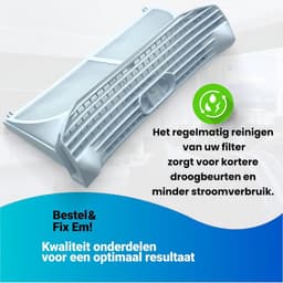 Fixem Geschikt voor Whirlpool 481248058322 Pluiszeef Droger Filter - Vervangingsfilter voor Whirlpool, Indesit, Privileg en Bauknecht Wasdrogers - Fijnfilter, Zeeffilter, Pluisfilter - Efficiënte Luchtstroom & Verbeterde Prestaties — thumbnail 4