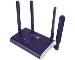 Allecto - Draadloze Router - WiFi6 - 4G 5G - SIM slot - 300Mbps - Draagbare Router - Thuis en Onderweg - Zwart