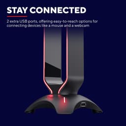 Trust GXT 265 Cintar RGB Headset Standaard - Gaming headset houder – Koptelefoon standaard – RGB-verlichting – Zwart — thumbnail 3