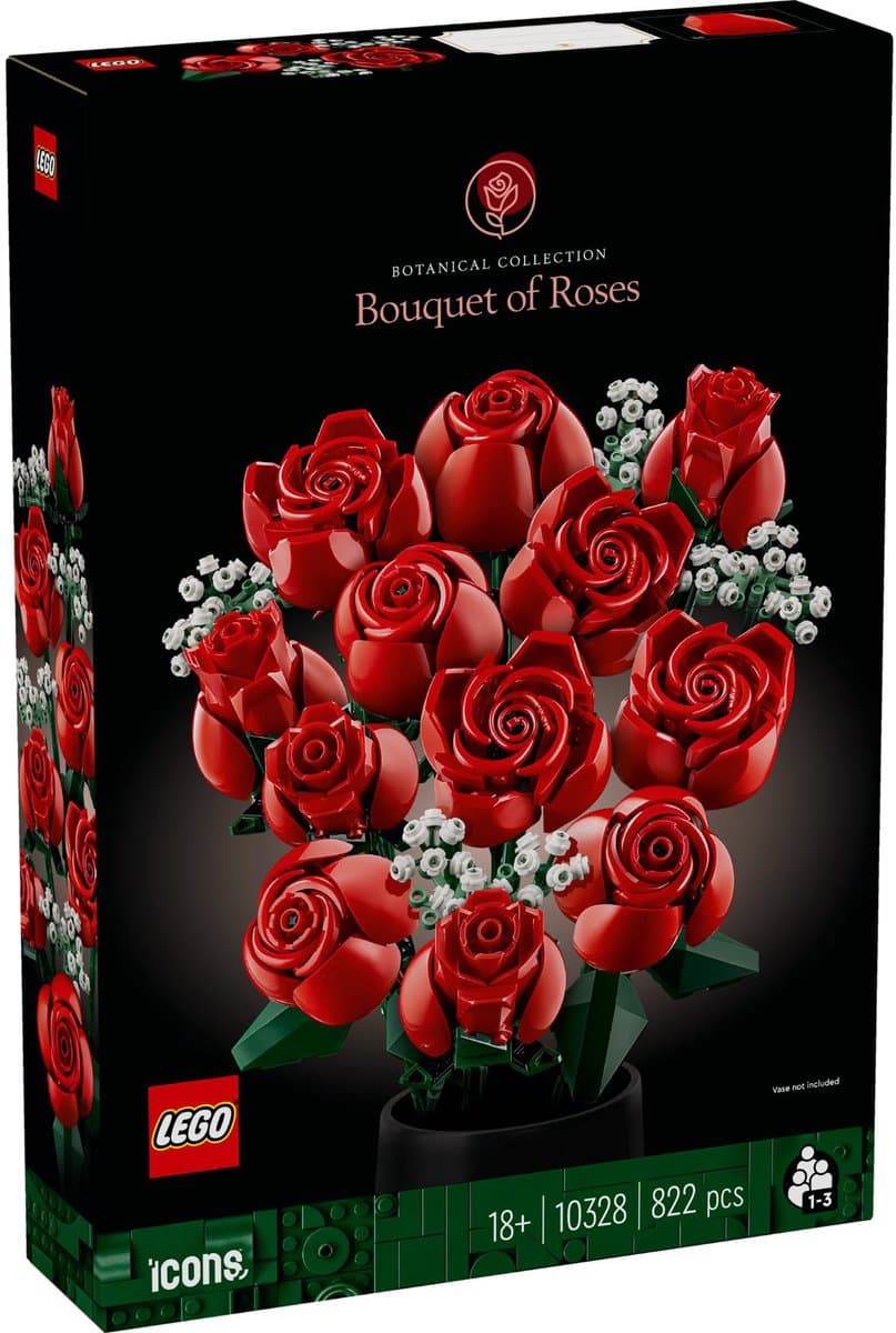Lego Botanical Collection 10328 Rozenboeket Bouwstenen — afbeelding 1