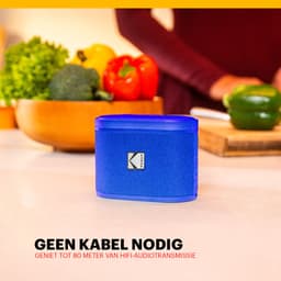 Kodak SoundBrix Bluetooth Speaker – Draadloze Muziek Box – 5W RMS – Blauw — thumbnail 5