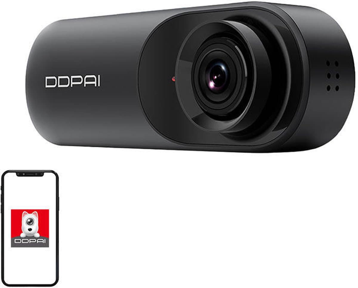 DDPai Mola N3 Pro 2CH QuadHD Wifi GPS dashcam voor auto — afbeelding 1