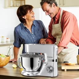 RFWR® Keukenmachine 6,2 L - Mengmachine met 6 + 1 Snelheden en 1500 W Kracht voor Bakken en Kneedwerk — thumbnail 2