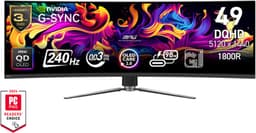 MSI MPG 491CQPX QD-OLED - QD-OLED Curved Ultrawide Gaming Monitor - 240 Hz - 0.03 ms - USB-C PD 98W — thumbnail 1