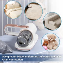 CHIWIN Bank en Matras Reiniger - Huisstofmijt Stofzuiger - Meubelreiniger - met UV-C Lamp voor 95% Mijtverwijdering - 10000Pa Zuigkracht + Breed Inlaatmondstuk - Draadloos & Lichtgewicht - 250ml Stofbak - voor Matrassen, Banken, Tapijten — thumbnail 4