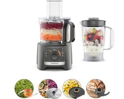 Kenwood MultiPro Compact - FDP31.170GY - Foodprocessor - Grijs