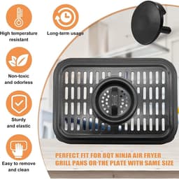 10 stuks - Airfryer voetkussentjes - Airfryer vervangende bumper, airfryer beschermhoes 2 cm (zwart) — thumbnail 5