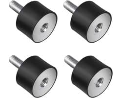 EXCITAT Schokdemper - Silent block - Buffer - Rubberen schokdemper - Geschikt voor luchtcompressoren, dieselmotoren, benzinemotoren, waterpompen