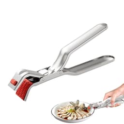 RVS-grippers voor hete platen - Ergonomisch antislipontwerp - Anti-verbranding - Multifunctionele tang voor magnetron, oven, airfryer, stoompan, potten en kommen - voor veilige grip en hittebescherming — thumbnail 2