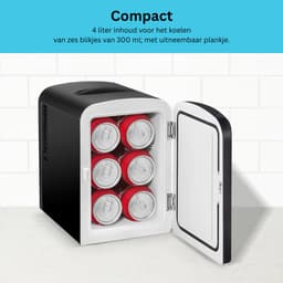 Skincare Fridge 4L - Organizer - Make up Koelkast - Beauty Fridge - Zwart — thumbnail 4