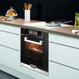 Inbouwoven - Kaiser - EH 6344 - Inbouwoven 60 cm - Zwart glas- 79 l - Air fryer- TFT - automatische braadfunctie + Gaskookplaat - KCG 6394 - kookplaat 60cm — thumbnail 6