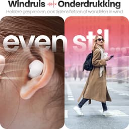 Phreeze Buds Mini Oortjes Draadloos - Bluetooth 5.4 Oordopjes - Wit — thumbnail 3
