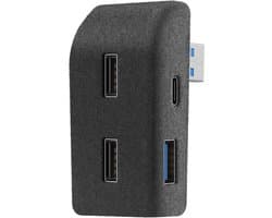USB-hub Geschikt voor handschoenenkastje Geschikt voor Tesla Model Y 2024-2020 - ABS Flocking Multi-Port USB-stickdock Geschikt voor handschoenenkastje voor opladen en gegevensoverdracht
