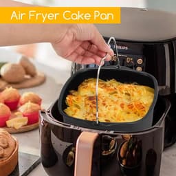 7 inch Airfryer cake pan, Anti-aanhechting airfryer cake barrel, Airfryer cake pizza bakpan Geschikt voor Instant Pot cake bakplaat mand, Airfryer accessoires (7 inch) — thumbnail 2